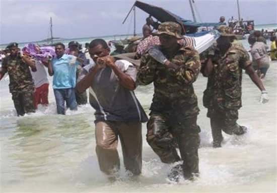 غرق شدن کشتی با ۵۰۰ مسافر در تانزانیا