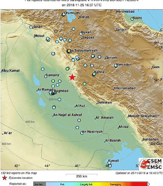 زلزله 6.4 ریشتری کرمانشاه را لرزاند