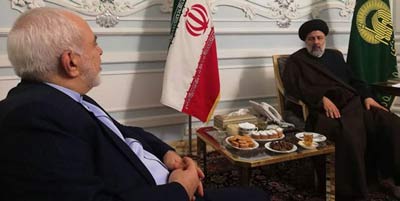 ظریف با رئیسی در مشهد دیدار کرد