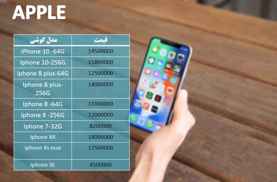 قیمت+موبایل+اپل