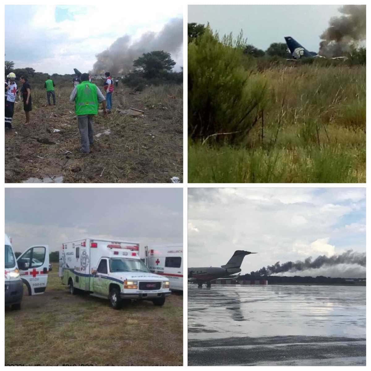 سقوط هواپیمای مسافربری در مکزیک/ سرنشینان نجات یافتند
